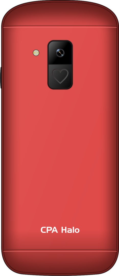 Telefon CPA Halo 28 Senior červený s nabíjecím stojánkem