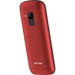 Telefon CPA Halo 28 Senior červený s nabíjecím stojánkem
