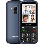 Telefon CPA Halo 28 Senior modrý s nabíjecím stojánkem