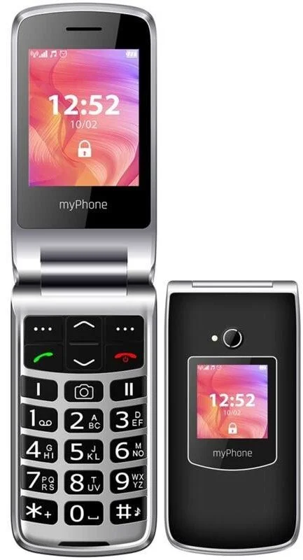Telefon myPhone Rumba 2 černý s nabíjecím stojánkem