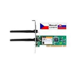 TENDA W322P Wireless-N PCI Adapter, 802.11b/g/n, 300Mbps, 2x Ext. Ant.