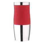 Termohrnček Bergner s protišmykovou rukoväťou 400 ml, červený