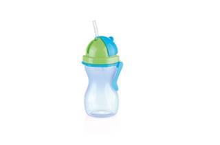 Tescoma Detská fľaša so slamkou BAMBINI 300 ml, modrá