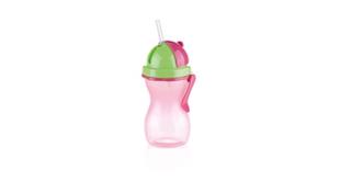 Tescoma Detská fľaša so slamkou BAMBINI 300 ml, ružová