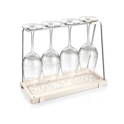 Tescoma Držák sklenic na víno s odkapávačem FlexiSPACE, 330 x 148 mm  