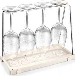 Tescoma Držiak na poháre na víno s odkvapkávačom FlexiSPACE, 330 x 148 mm