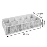 Tescoma Organizér na ponožky a spodní prádlo FANCY HOME, 40 x 18 x 10 cm, smetanová  