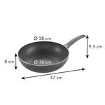  Tescoma Panvica WOK MANICO ROSSO, 28 cm
