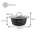 Tescoma PRESIDENT Kamenný pekáč s pokrievkou, priemer 24 cm, 4,5 l