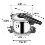 Tescoma Tlakový hrniec SmartCLICK, 6 l