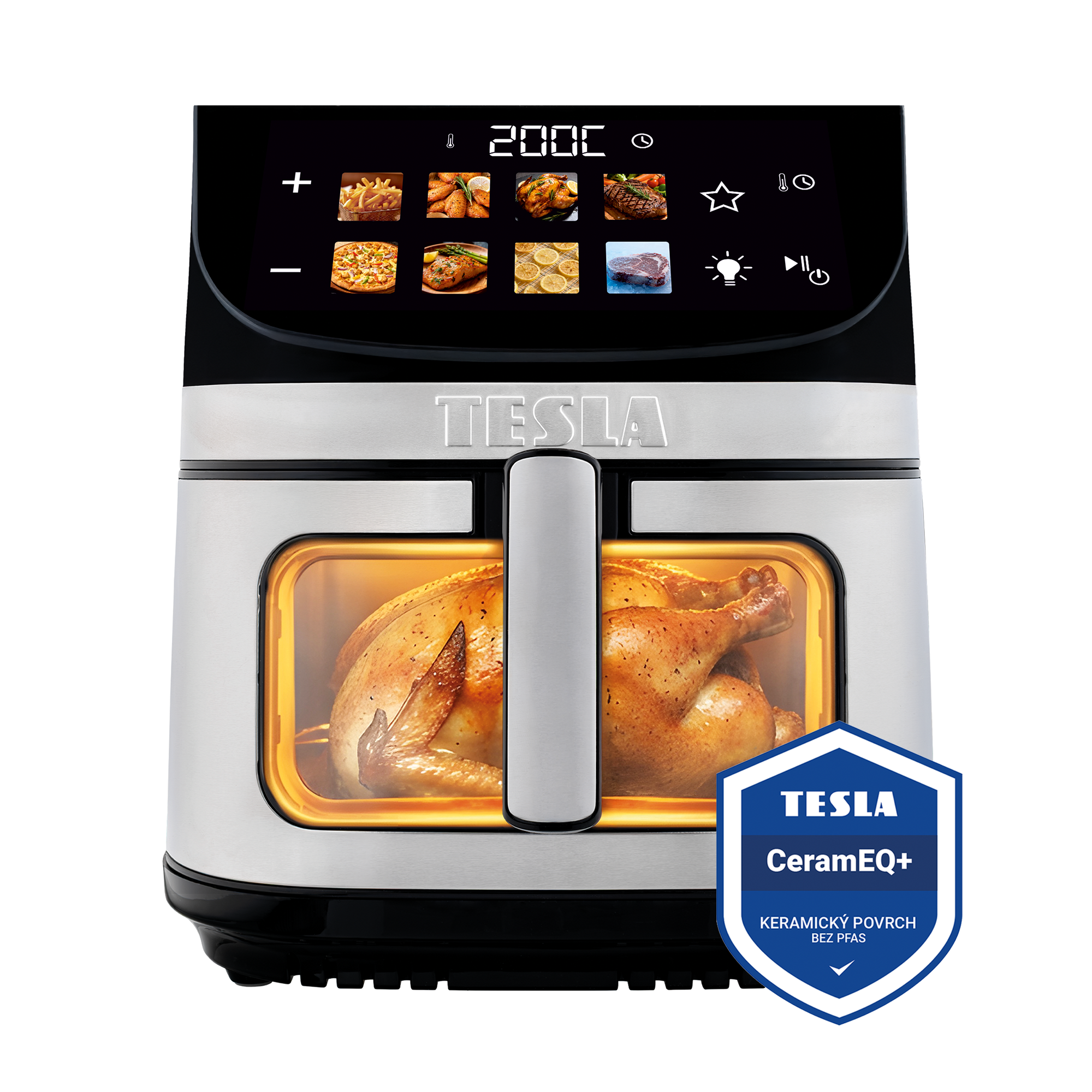 TESLA AirCook DualHeat QD464 XXL dvojitá teplovzdušná fritéza