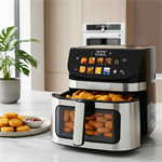 TESLA AirCook DualHeat QD464 XXL dvojitá teplovzdušná fritéza