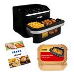 TESLA AirCook DualHeat QD575 XXL dvojitá teplovzdušná fritéza