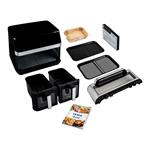 TESLA AirCook DualZone Q787 XXL Deluxe - multifunkční duální digitální horkovzdušná fritéza