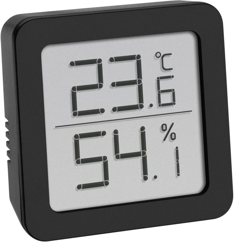 TFA 30.5051.01 - Digitálny teplomer s vlhkomerom - čierny