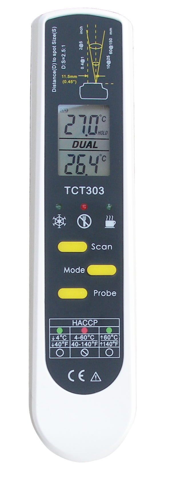 TFA 31.1119.K - Infračervený a ihlový digitálny teplomer DUALTEMP PRO