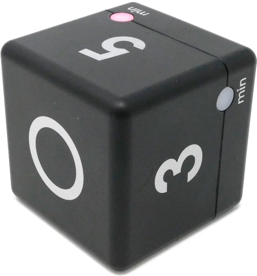 TFA 38.2040.01- Digitálny časovač CUBE - čierny