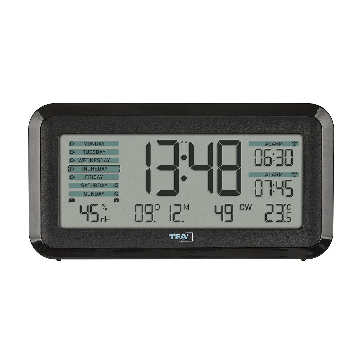 TFA 60.2562.01.GB - Rádiom riadený digitálny budík s automatickým podsvietením BOXX2