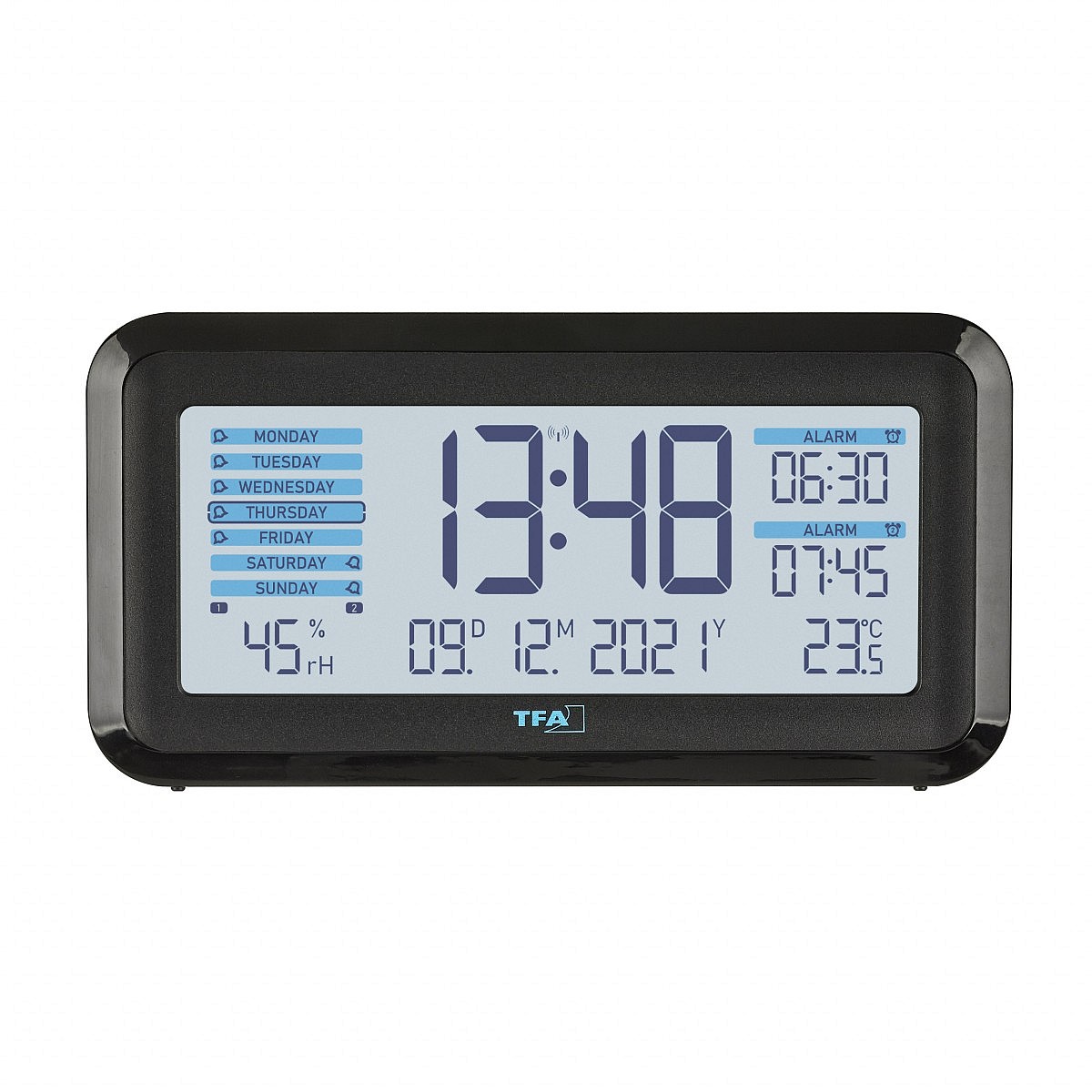 TFA 60.2562.01.GB - Rádiom riadený digitálny budík s automatickým podsvietením BOXX2