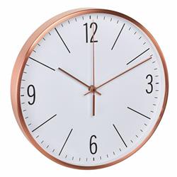 TFA 60.3534.51 - Rádiom riadené nástenné hodiny s tichým chodom v medenej farbe