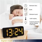 TFA Digitálny budík s teplomerom a veľkými LED číslicami TFA60.2027.01