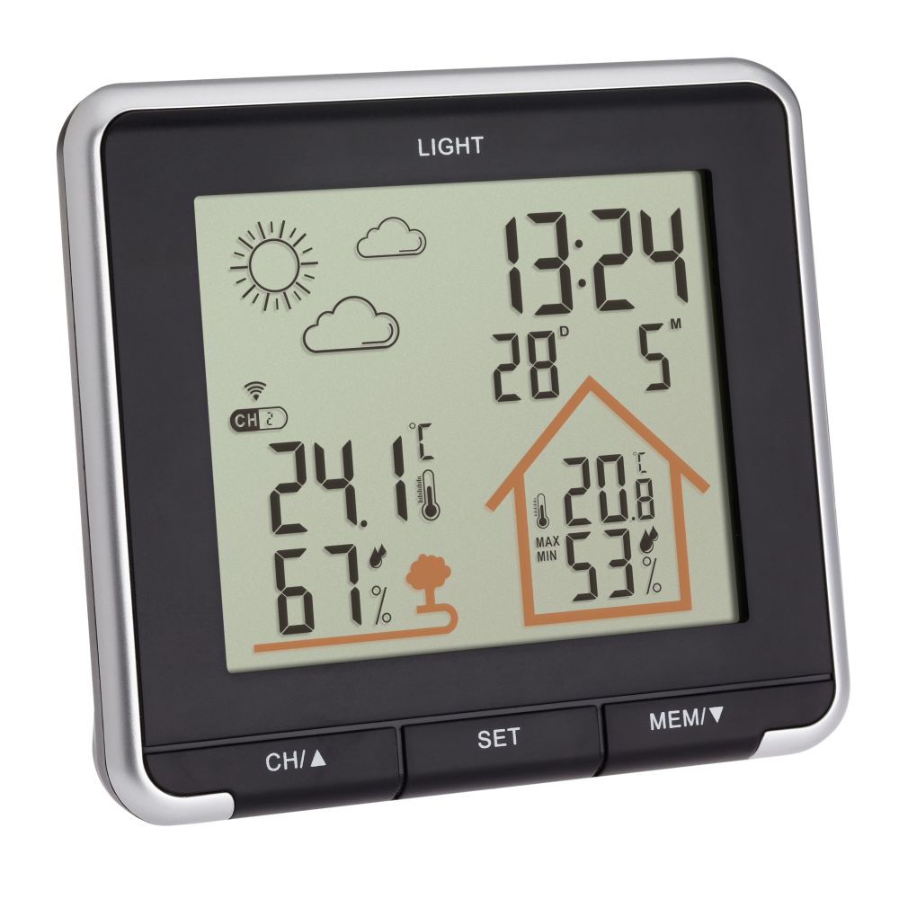 TFA domáca meteostanica s predpoveďou počasia 35.1153.01 LIFE - čierna TFA35.1153.01