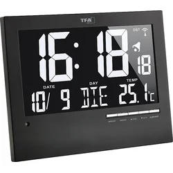 TFA rádiom riadené nástenné hodiny so slovenčinou a automatickým podsvietením - 60.4508 TFA60.4508
