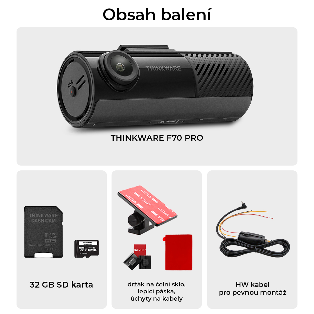 Thinkware F70PRO, černá