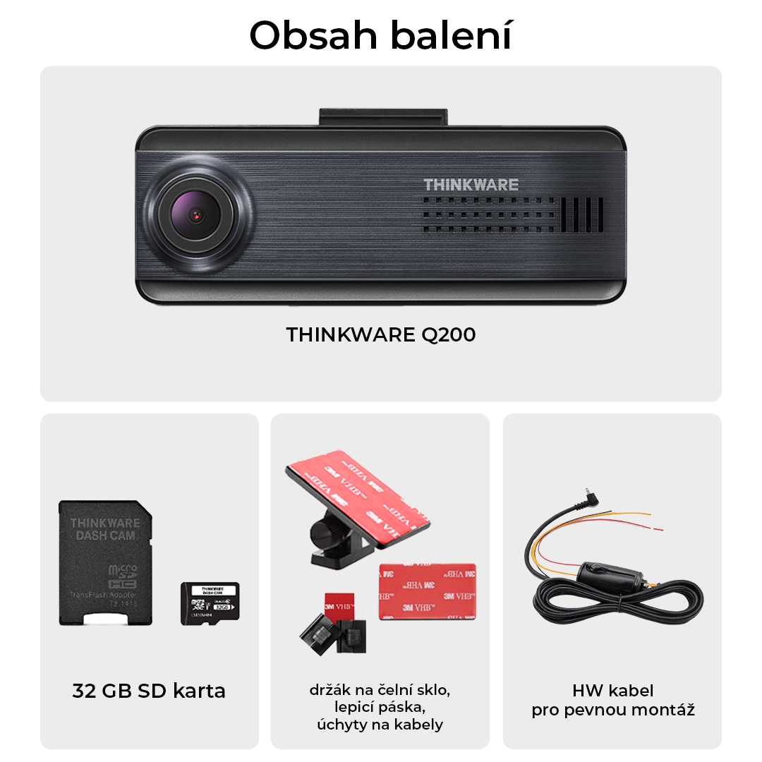 Thinkware Q200, čierna