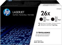 Tlačová kazeta HP 26X, čierna, veľká, CF226XD – 2 ks