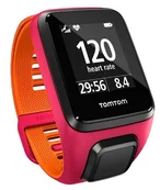 TomTom Runner 3 Cardio (S), růžová/oranžová