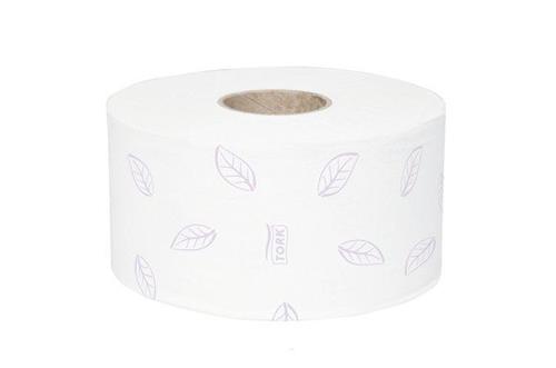 TORK Toaletní papír "Premium mini jumbo", extra bílá, T2 systém, 3-vrstvý, 19 cm průměr