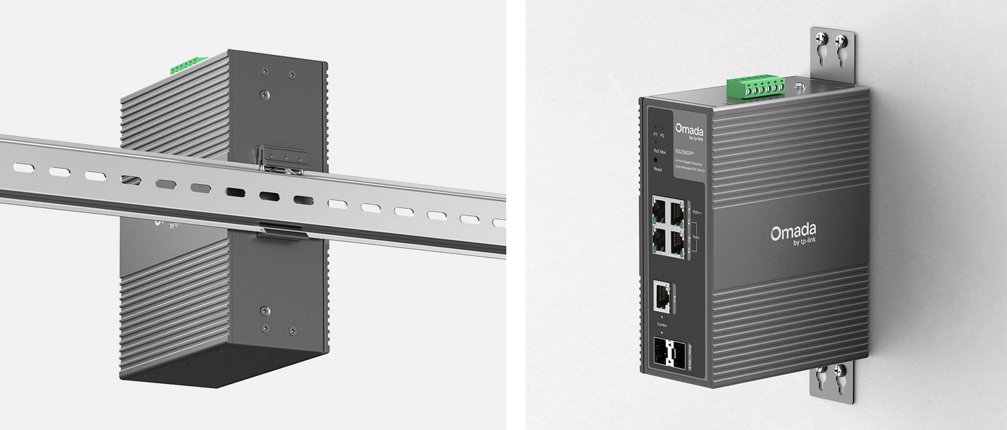 TP-Link IES206GPP Omada průmyslový Easy PoE Switch