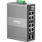 TP-Link IES208G, priemyselný prepínač Easy Switch na lištu DIN