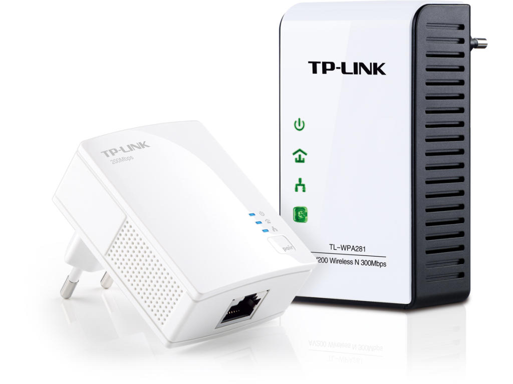 TPLINK TLWPA281KIT Powerline AV Adaptér (200 Mbps) s WiFi AP