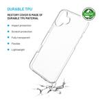 TPU gélový kryt FIXED ReStory AntiUV pre Apple iPhone 16 Plus, číry