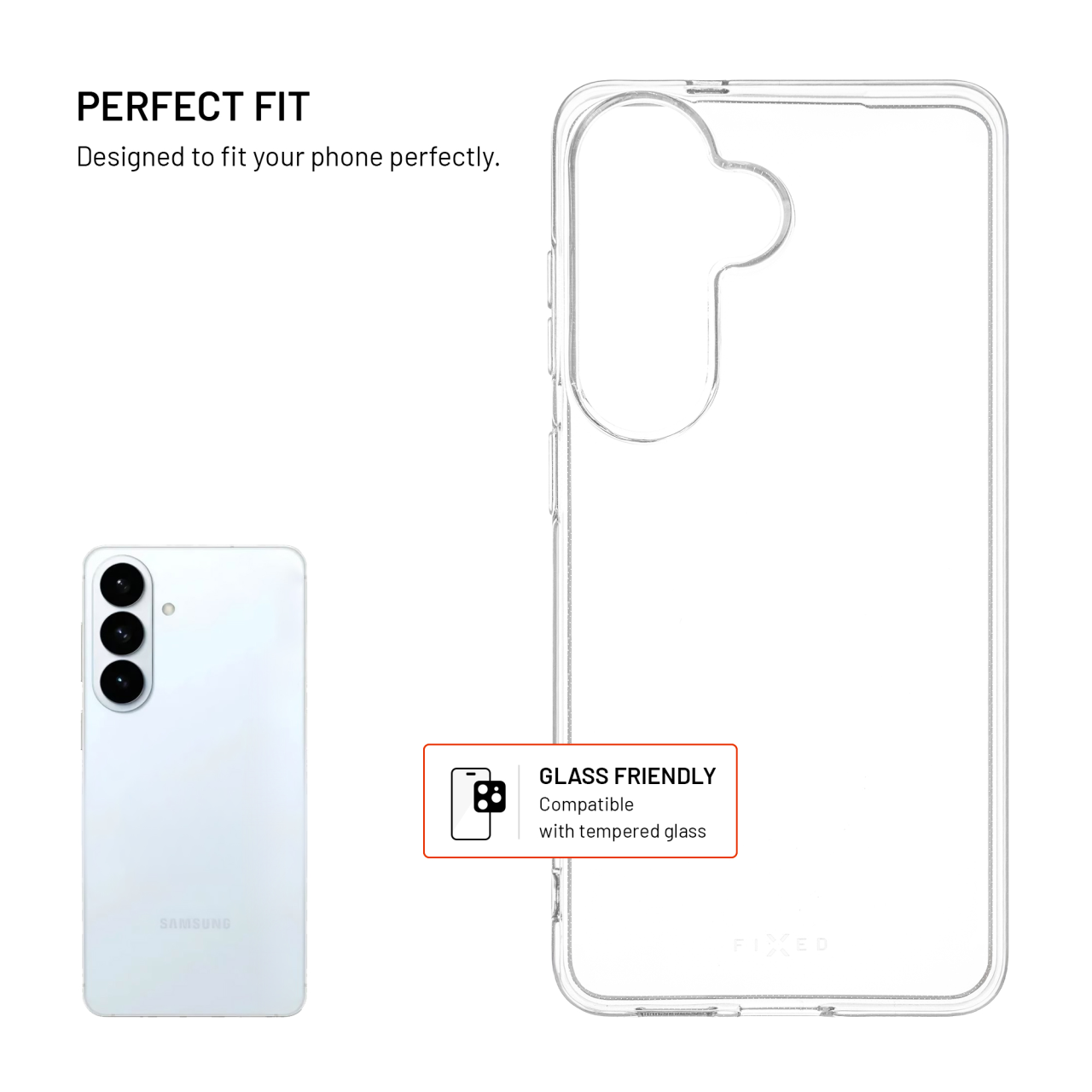 TPU gélový kryt FIXED Story AntiUV pre Samsung Galaxy S26, číry