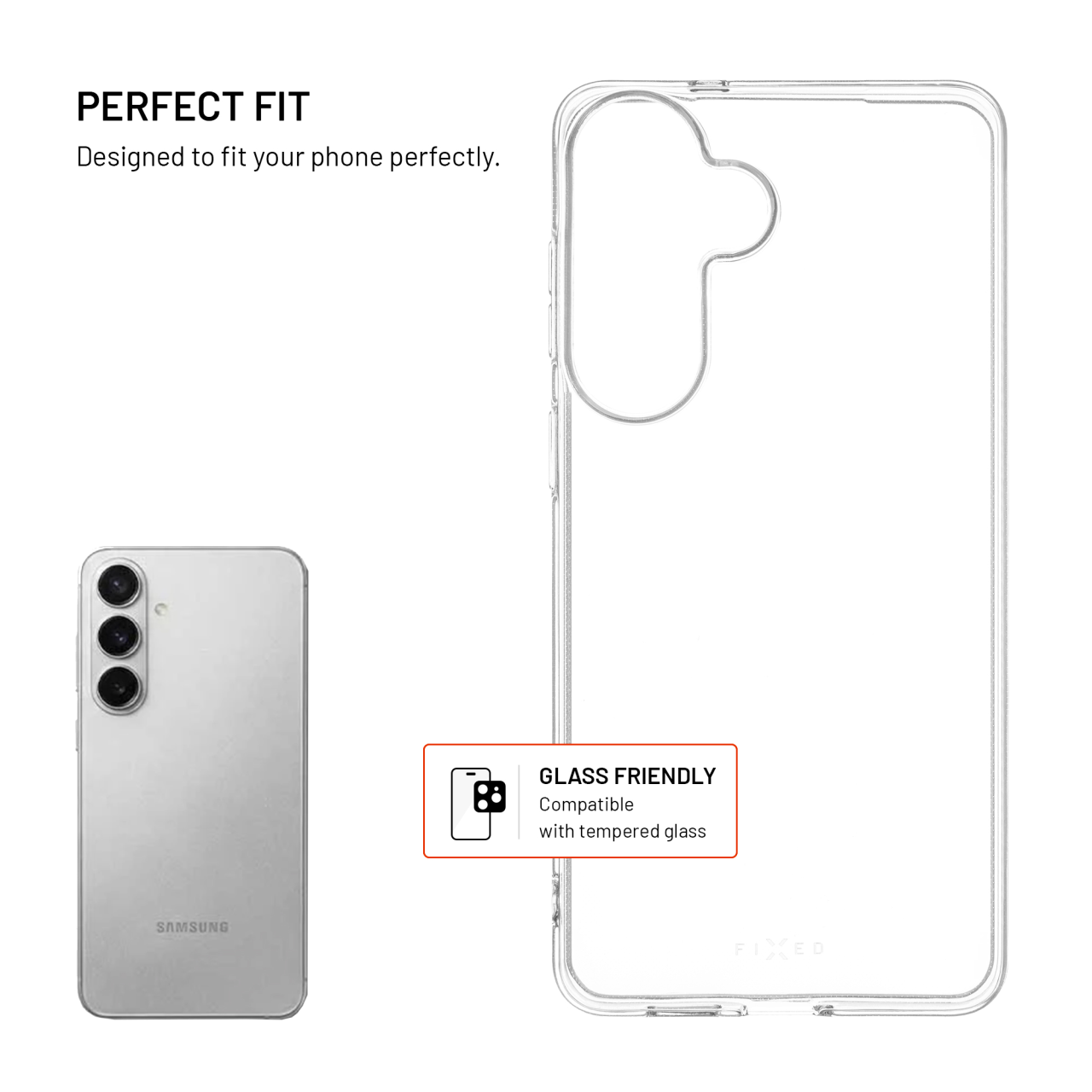 TPU gélový kryt FIXED Story AntiUV pre Samsung Galaxy S26+, číry