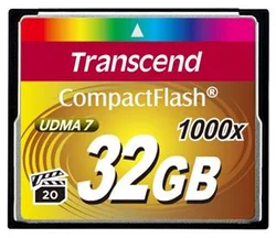Transcend CompactFlash 32GB 1000x (TS32GCF1000) - Digitální foto - příslušenství