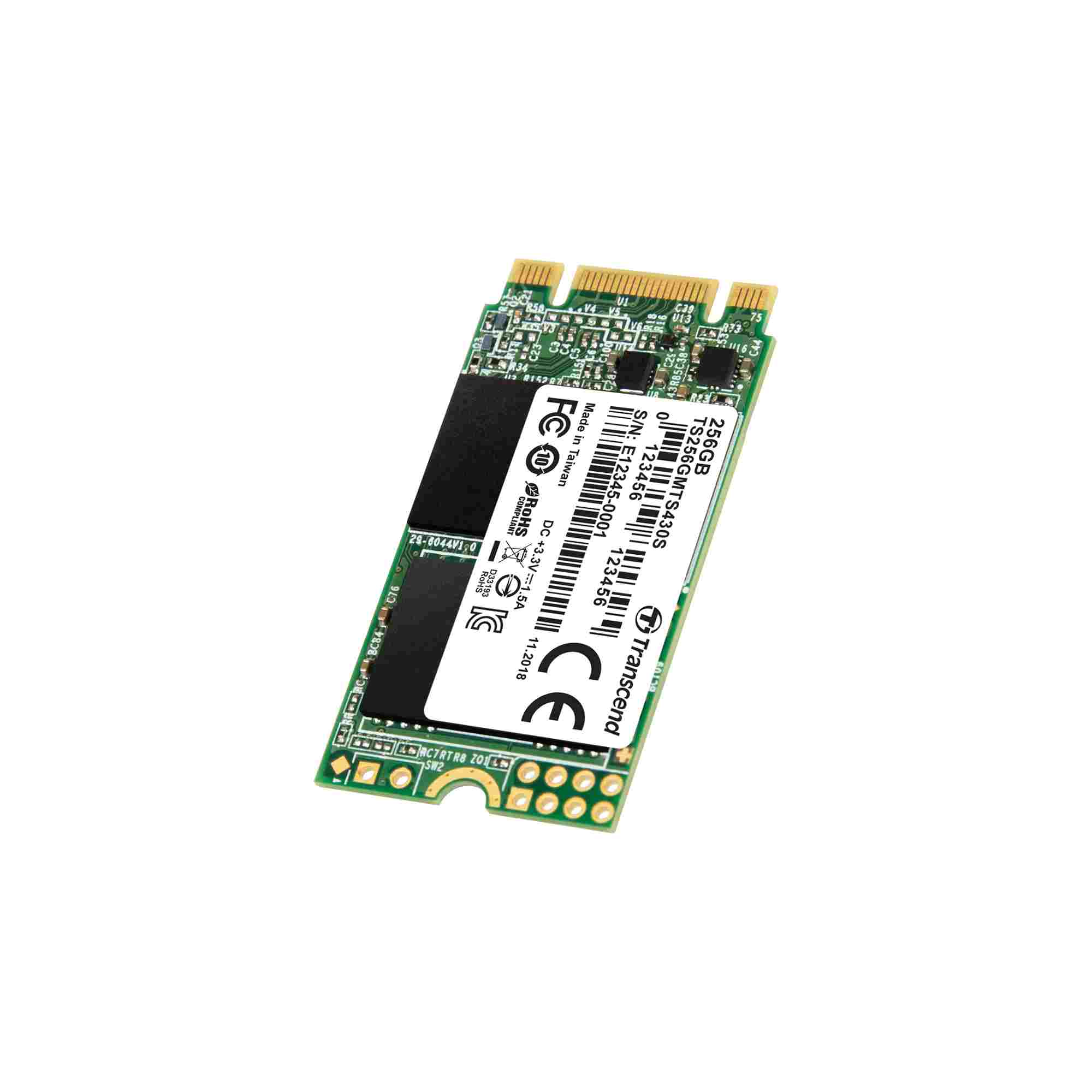 Transcend Industrial MTS430S, 256GB