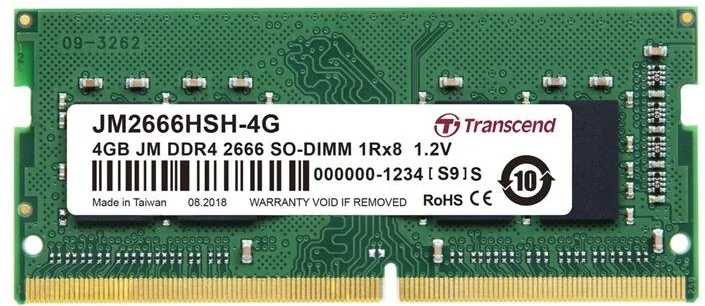 Transcend JetRam, 4GB DDR4 2666 SO-DIMM