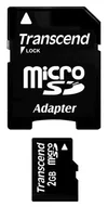 Transcend microSD 2GB + adaptér (TS2GUSD)