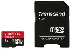 Transcend microSDHC 8GB Class10 UHS-I Premium + adaptér TS8GUSDU1