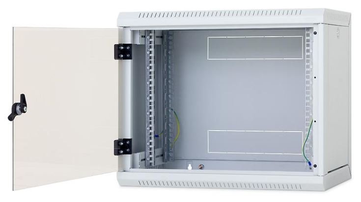 TRITON 19" jednodílný rozvaděč 12U/400mm, odnímatelné boční kryty