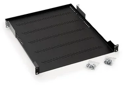 TRITON 19" Police A1 s perforáciou 1U 350mm (40kg) čierna RAB-UP-350-A1