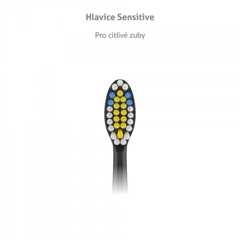 TrueLife náhradní hlavice pro SonicBrush K150 UV - Sensitive, černé, 2ks