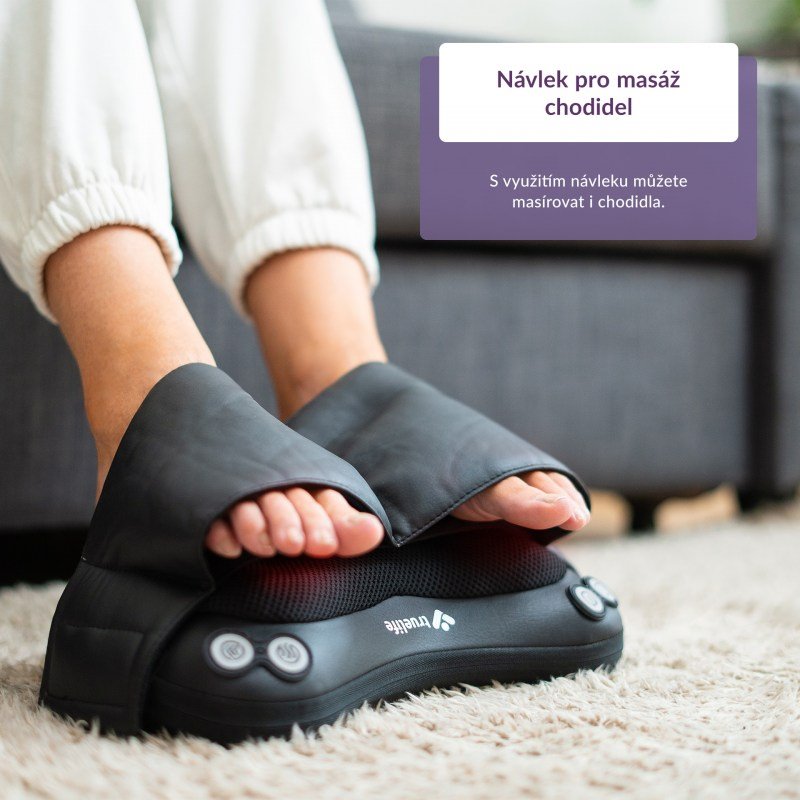 TrueLife RelaxBack B3 Charge - masážny vankúš s dobíjacou batériou