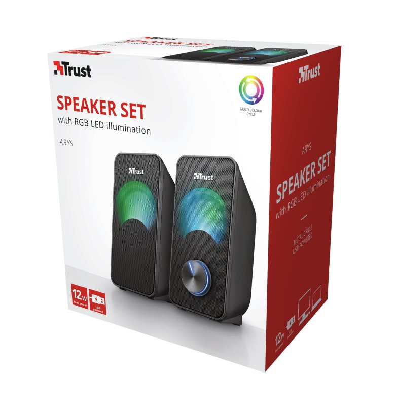 Trust Arys Compact RGB 2.0 Speaker Set 23120