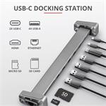 Trust Dalyx Hliníkový multiportový dok 10 v 1 USB-C