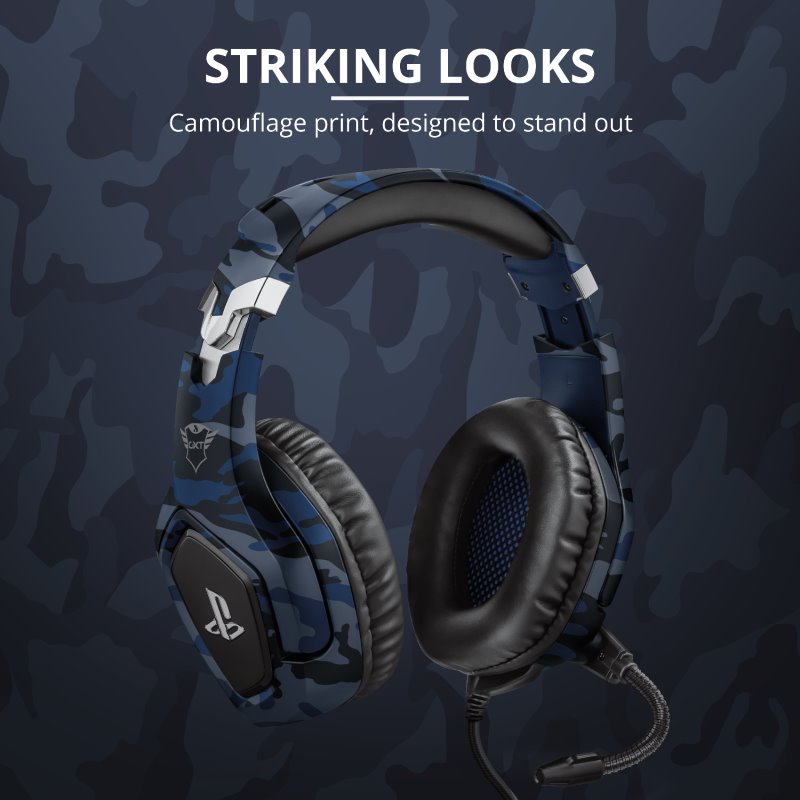 Trust GXT 488 Forzia-B PS4 Gaming Headset PlayStation, modrá 23532